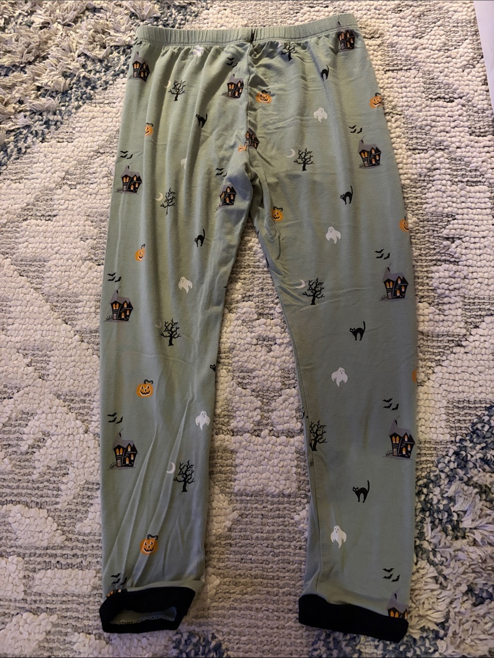KYTE Kids Halloween Green Bamboo Pajama Set - Size 6T Unisex - Picture 8 of 8